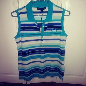 Tommy no sleeve polo women size Small